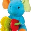 Happy People Knuffel Bijtring Met Sleutels Olifant 12 Cm Pluche