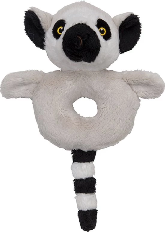 Nature Planet Zachte Rammelaar Ringstaart Maki (100% Oeko-Tex Gecertifieerd) 1 Nature Planet Zachte Rammelaar Ringstaart Maki (100% Oeko-Tex Gecertifieerd)