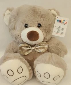 Tulilo - Beer Knuffel, Beige, 23 Cm, 0m+