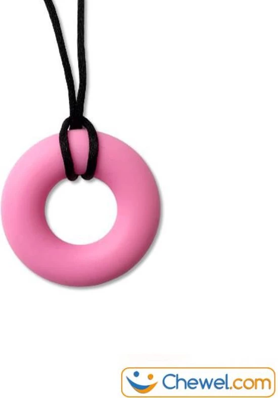 Bijtketting Basic Ring | Subtiel | Roze | Chewel ® 1 Bijtketting Basic Ring | Subtiel | Roze | Chewel ®