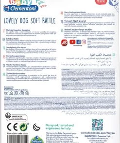 Clementoni Rammelaar Hond Junior 25 Cm Pluche Grijs/blauw -grijp-bijtspeelgoed Verkoop 550x791