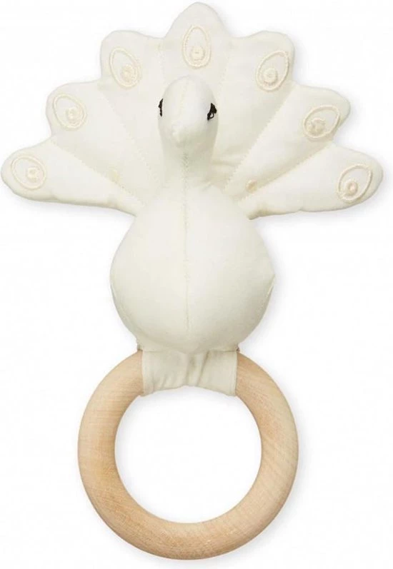 CamCam Copenhagen Cam Cam Rammelaar Pauw Creme White 1 CamCam Copenhagen Cam Cam Rammelaar Pauw Creme White