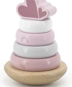 Label Label Wooden Stacking Rings Pink Roze 18 Label Label Wooden Stacking Rings Pink Roze -grijp-bijtspeelgoed Verkoop 550x798