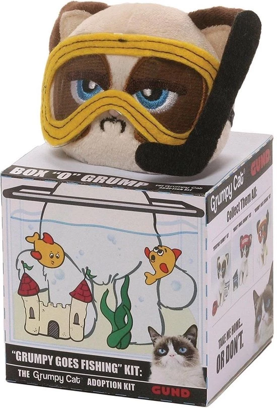 Gund Grumpy Cat Knuffel Met Snorkel 13cm 1 Gund Grumpy Cat Knuffel Met Snorkel 13cm