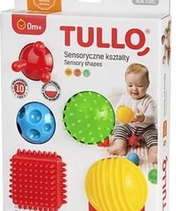 Tulilo Tullo Sensorische Textuur Vormen - Set Van 5- 0m+ 0+ Manden