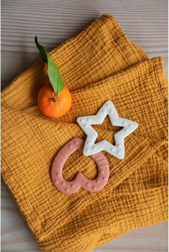 BIBS - Siliconen Bijtring - Bijtringen - Star Ivory 3 BIBS - Siliconen Bijtring - Bijtringen - Star Ivory - Afbeelding 3