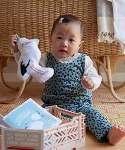 NOOX City Kids Soft Toy Ooievaar - Soft Babytoy - Met Rateltje En Knisper -grijp-bijtspeelgoed Verkoop 550x823 5