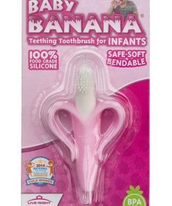 Baby Banana - Babytandenborstel/bijtspeeltje Roze - Baby Tandenborstel - Bij Doorkomende Tandjes - Tandvlees Massage - Babytandenborstel - Peuter Tandenborstel -grijp-bijtspeelgoed Verkoop 550x825 9